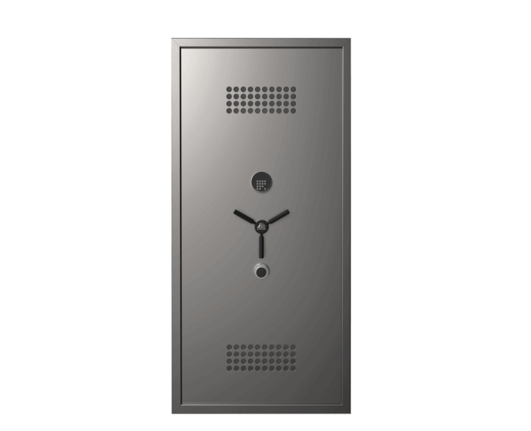The high-security SafeCave Vault Door with digital keypad and single-action lever.