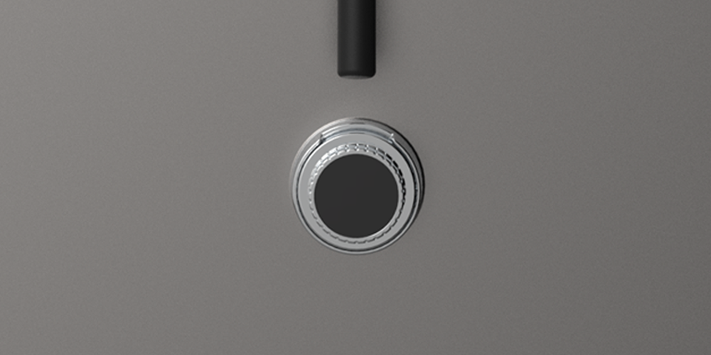 Close-up of the patent-pending interior override system inside a SafeCave, ensuring occupants retain control.